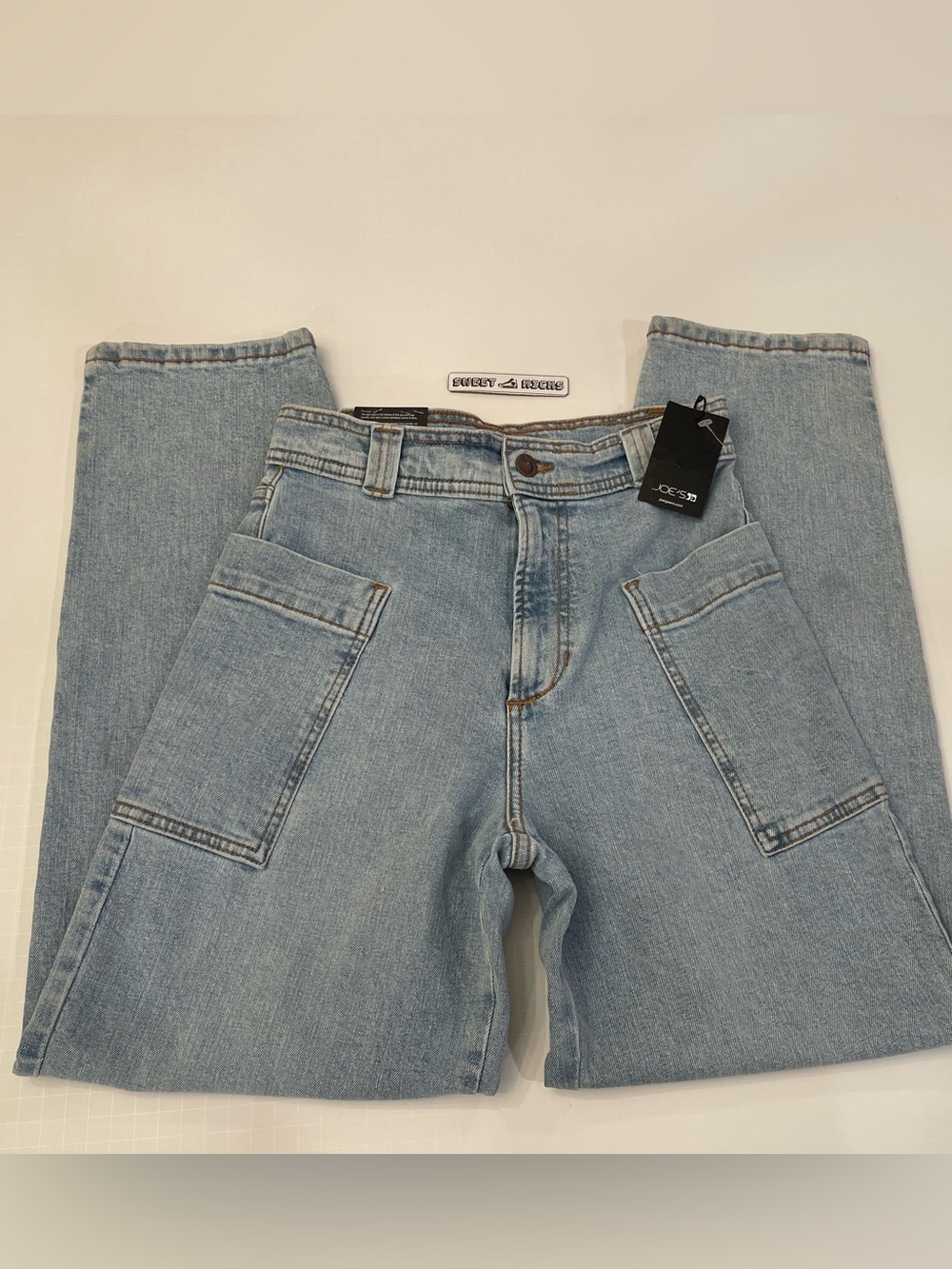 Joes Jeans Womens Size 24 Light Wash Barrel Leg High Rise Relaxed Tapered Jeans